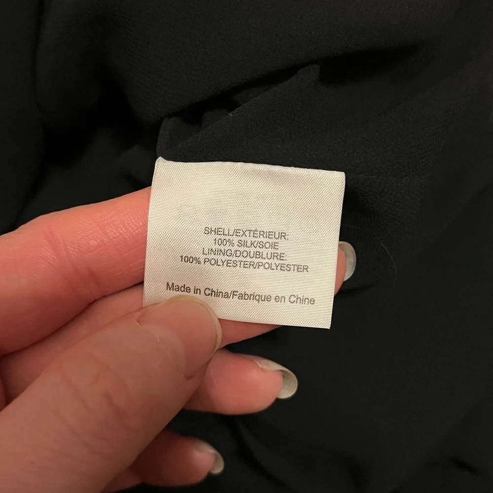 Tory Burch Hadley black silk dress